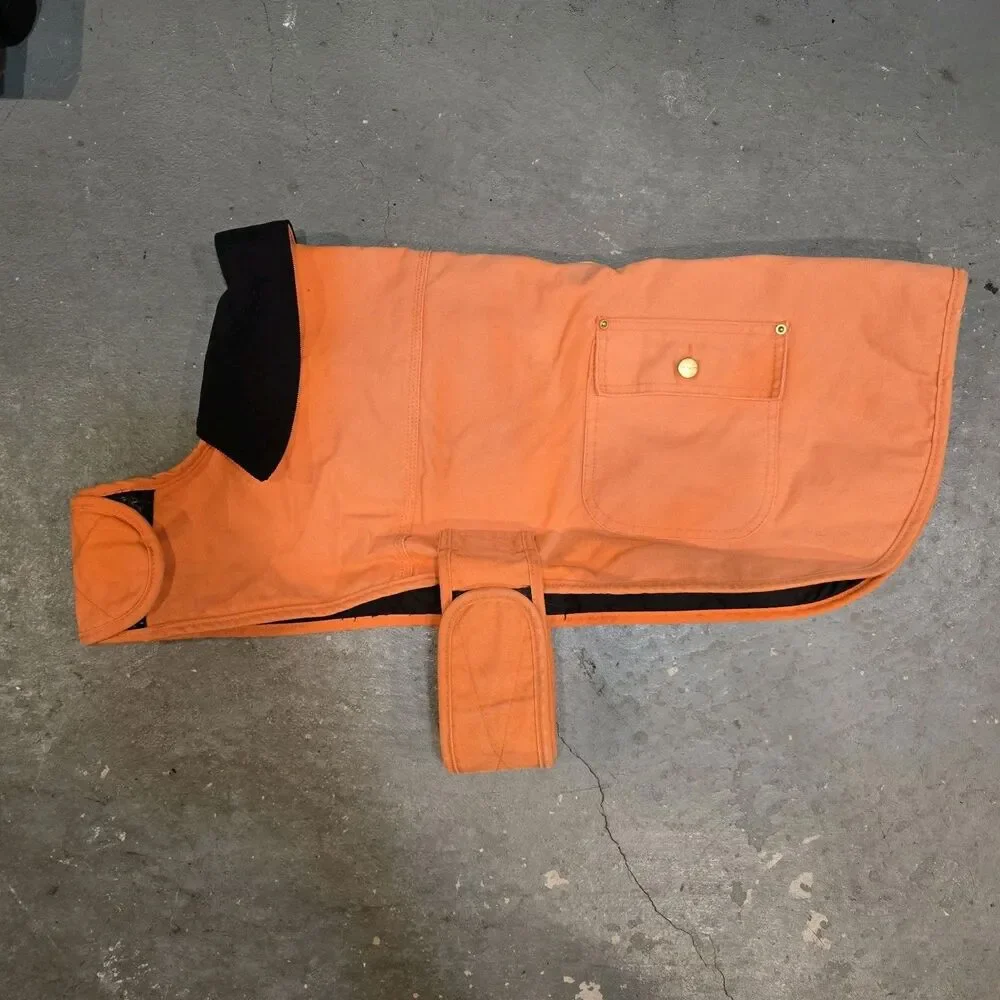 Carhartt Dog Coat Jacket XL Orange Canvas Excellent Hunt